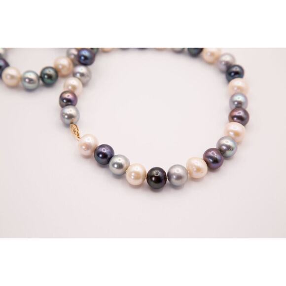 Ross-Simons 12-13mm Multicolored Cultured Pearl Necklace With 14kt Clasp 20 in - Picture 5 of 5